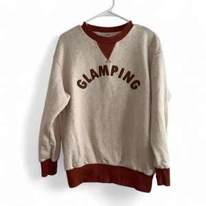 E. Land Glamping Sweatshirt 165/88A Womens Size M/L